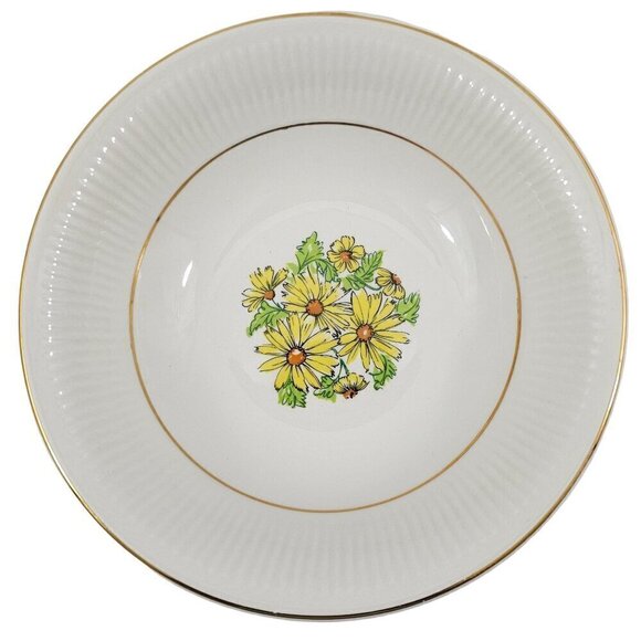 Staffordshire England Summertime Coupe Cereal Salad Soup Bowls – Set of 4 - Picture 8 of 16